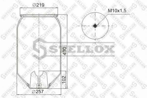 Кожух пневматической рессоры