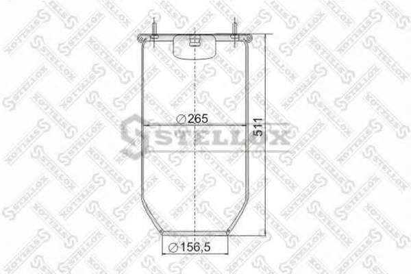 Кожух пневматической рессоры