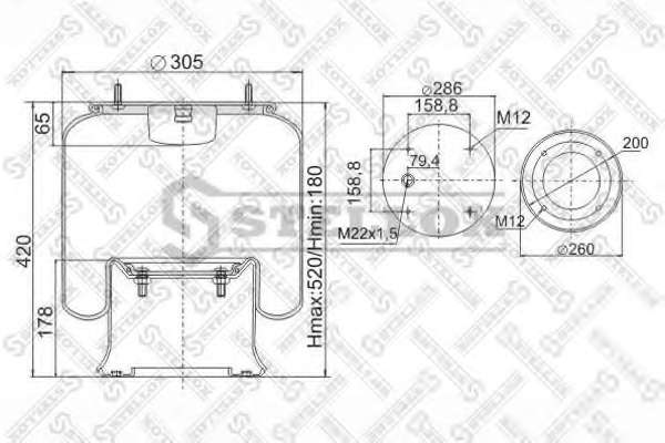 Кожух пневматической рессоры
