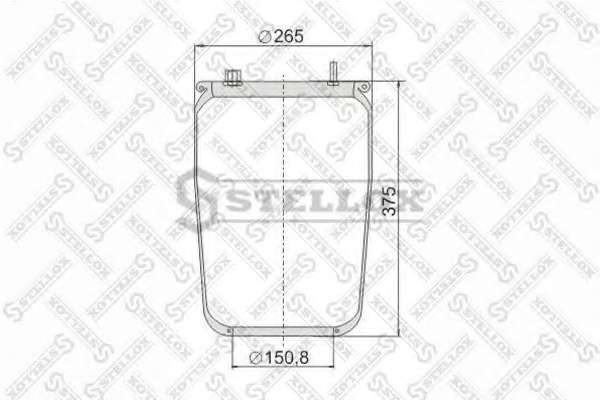 Кожух пневматической рессоры