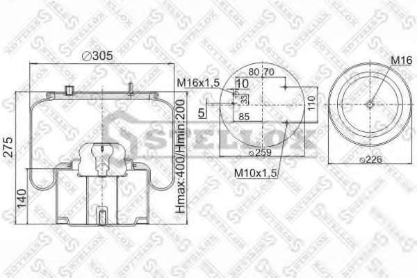 Кожух пневматической рессоры