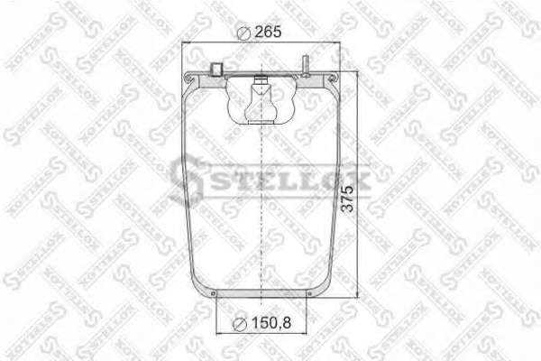 Кожух пневматической рессоры