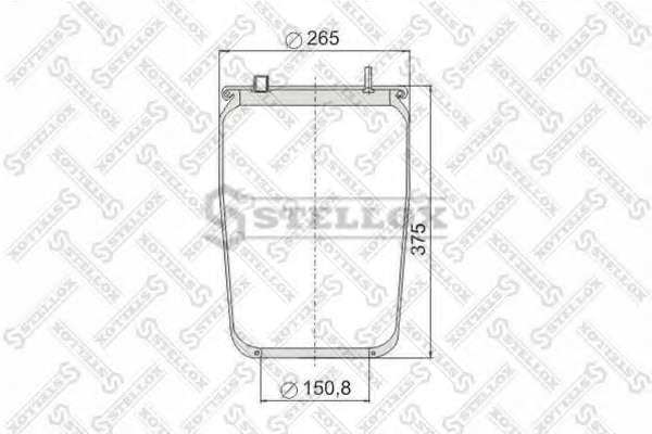 Кожух пневматической рессоры