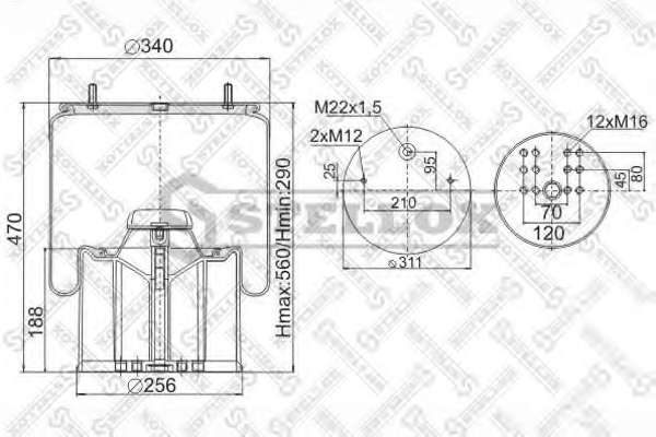 Кожух пневматической рессоры
