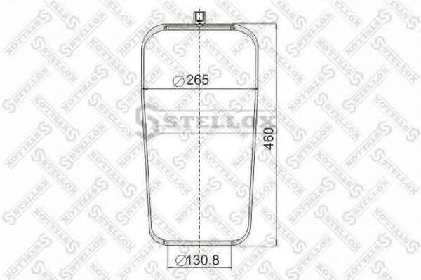 Кожух пневматической рессоры
