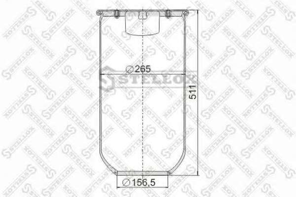 Кожух пневматической рессоры