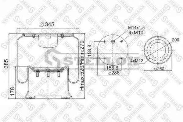 Кожух пневматической рессоры