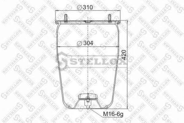Кожух пневматической рессоры