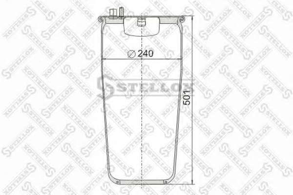 Кожух пневматической рессоры