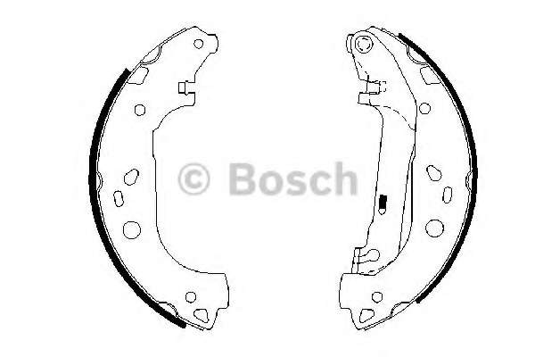 Колодки тормозные (задние) Ford Connect 02- (барабанные) (228.6x57.3)