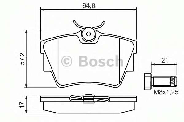 Колодки гальмівні (задні) Renault Trafic II/III/Opel Vivaro/Nissan Primastar 01-