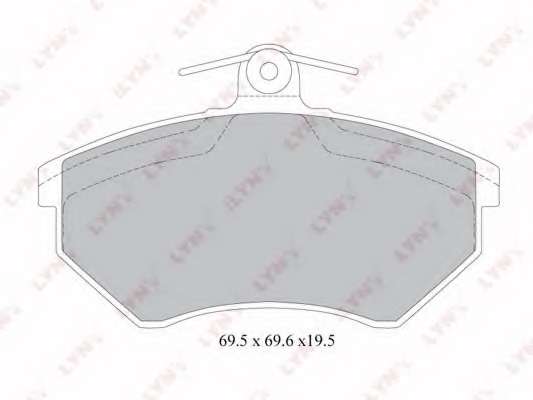 Комплект тормозных колодок, дисковый тормоз