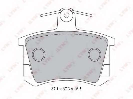 Комплект тормозных колодок, дисковый тормоз