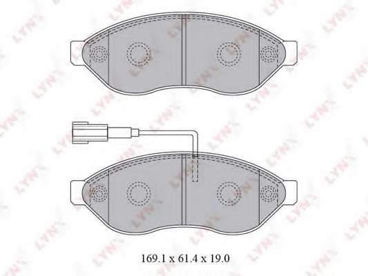 Комплект тормозных колодок, дисковый тормоз