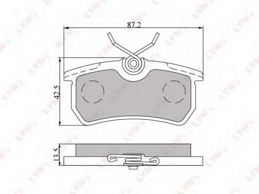 Комплект тормозных колодок, дисковый тормоз