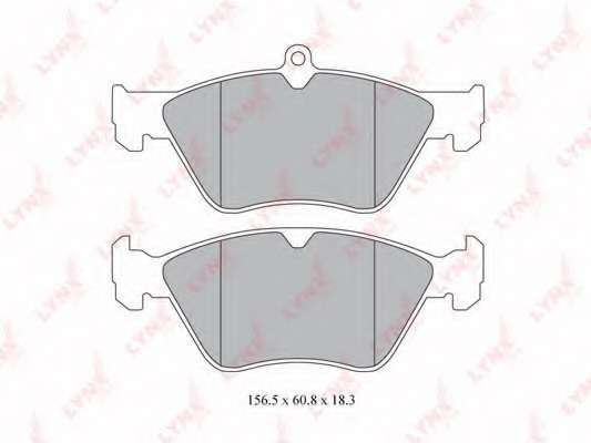 Комплект тормозных колодок, дисковый тормоз