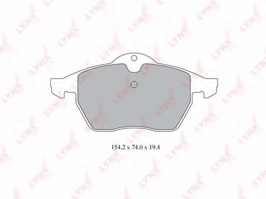 Комплект тормозных колодок, дисковый тормоз