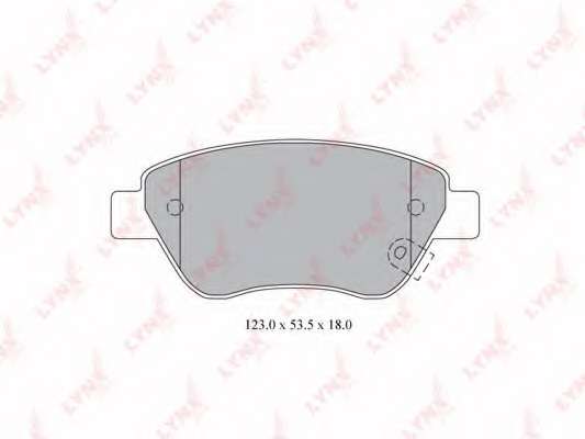 Комплект тормозных колодок, дисковый тормоз