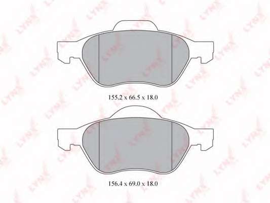Комплект тормозных колодок, дисковый тормоз