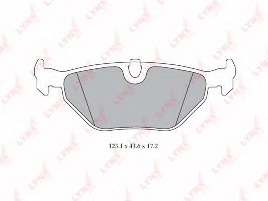 Комплект тормозных колодок, дисковый тормоз