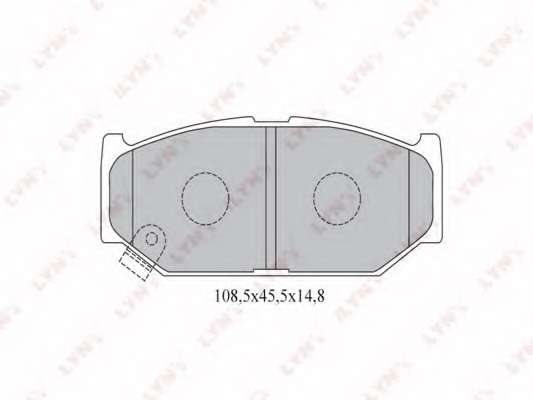 Комплект тормозных колодок, дисковый тормоз