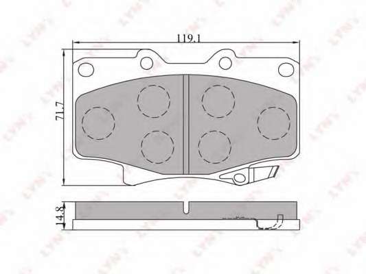 Комплект тормозных колодок, дисковый тормоз