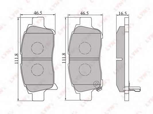 Комплект тормозных колодок, дисковый тормоз