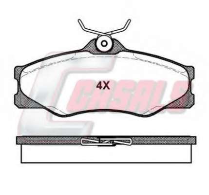 Комплект тормозных колодок, дисковый тормоз