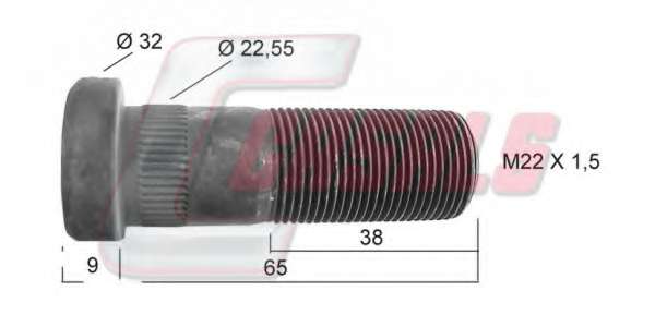 Болт крепления колеса