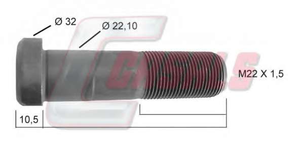 Болт крепления колеса