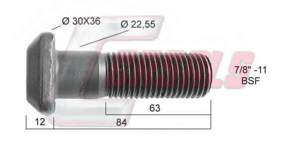 Болт крепления колеса