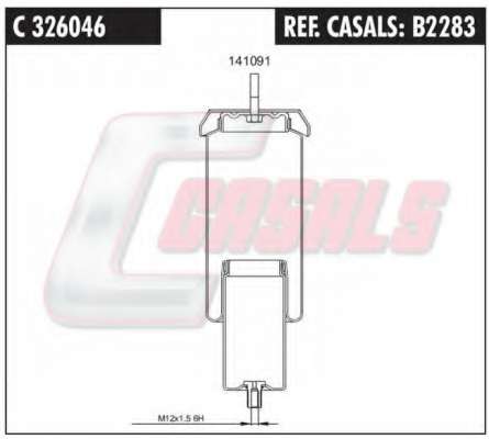 Кожух пневматической рессоры
