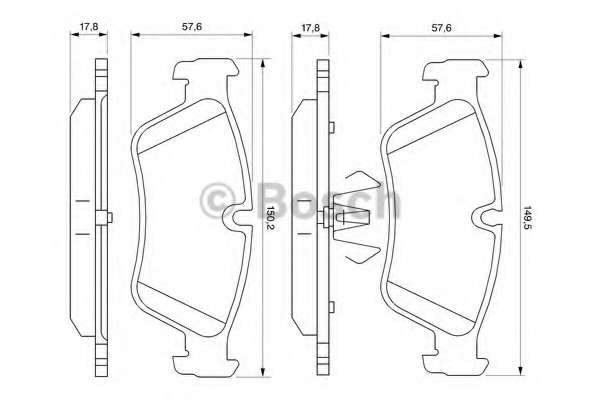 Колодки гальмівні (передні) BMW 1 (E87)/3 (E90) 04-11 (Ate)