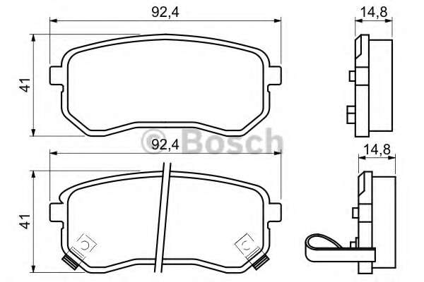 Колодки гальмівні (задні) Hyundai i10 07-16/Kia Picanto 04-