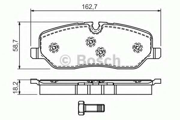 Колодки гальмівні (передні) Land Rover Discovery III/IV 04-18/Range Rover III 02-12/Sport I 05-13