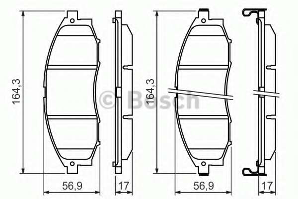 Колодки гальмівні (передні) Nissan Navara/Pick Up 2.4i/2.5 TD 98-