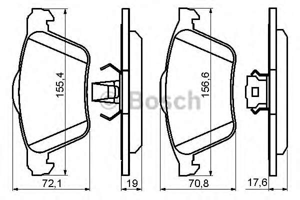 Колодки гальмівні (передні) Volvo S60 00-10/V70 01-08/S80 01-06/XC90 02-14