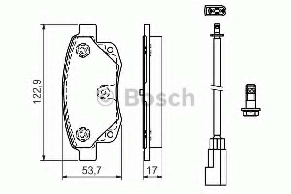 Колодки гальмівні (задні) Ford Transit V347 06-14 (+датчики)