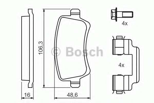 Колодки гальмівні (задні) Ford Galaxy/Land Rover Freelander 2/Volvo S80/V70 06- (TRW)