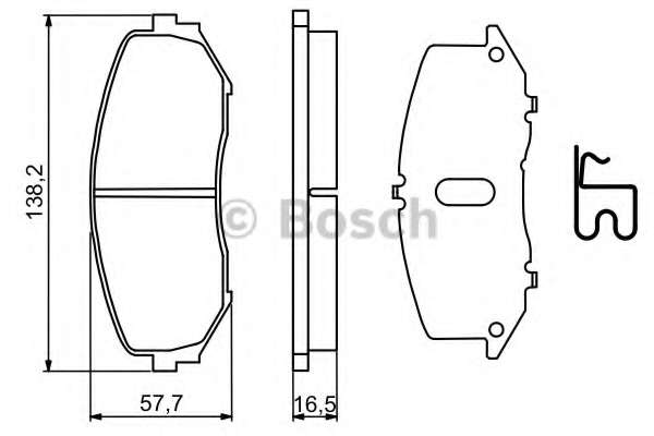 Колодки гальмівні (передні) Suzuki Grand Vitara 4x4 05-