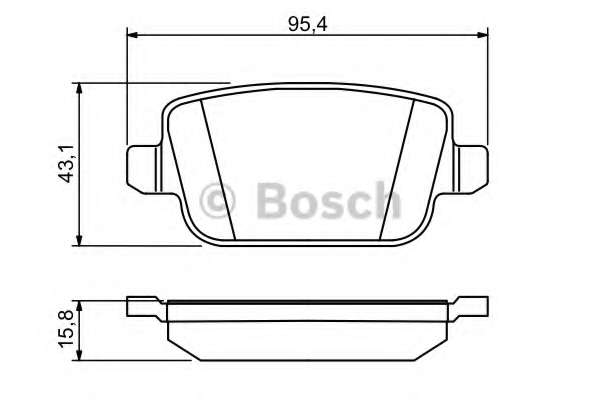 Колодки гальмівні (задні) Ford Kuga 08-/Mondeo 07-15