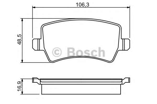 Колодки гальмівні (задні) Ford Galaxy/S-Max 06-15/Volvo S60/S80/V60/V70/XC60/XC70 08-/Land Rover 11