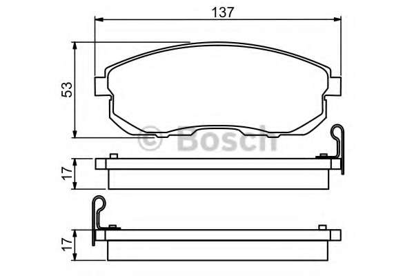 Колодки гальмівні (передні) Nissan Teana 03-08/Tiida 07-12