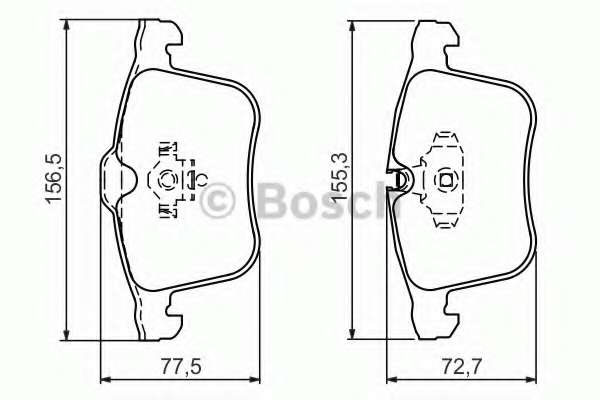 Колодки гальмівні (передні) Opel Vectra C 02-08/Signum 03-08/Saab 9-3 02-15