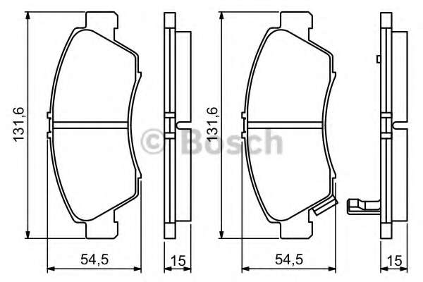 Колодки гальмівні (передні) Honda Civic V/VI 91-01/Jazz 02-08