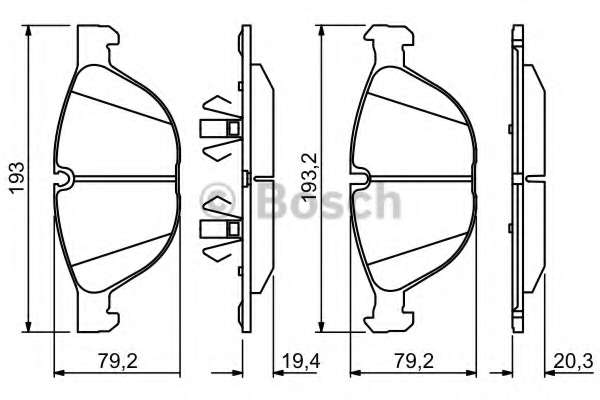 Колодки гальмівні (передні) BMW X5 (E70/F15/F85) 06-/X6 (E71/E72/F16/F86) 08-