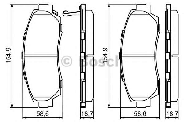 Колодки гальмівні (передні) Honda CR-V IV/Crosstour 12-