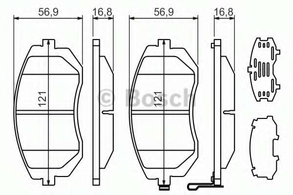 Колодки гальмівні (передні) Subaru Forester 02-/Impreza 00-/Legacy 03-14/Outback 03-