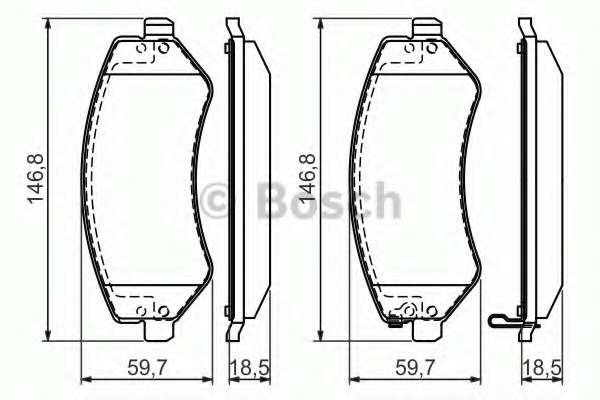 Колодки гальмівні (передні) Chrysler Voyager/Jeep Cherokee/Dodge Caravan 00-08