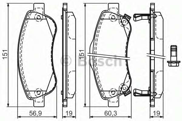 Колодки гальмівні (передні) Honda CR-V III/IV 06-